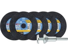 Starterkit 5x Trennscheiben 76x1,0x10 mm für Geradschleifer für Stahl/Edelstahl 