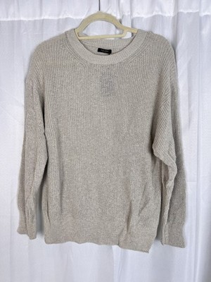 Massimo Dutti womens size medium khaki long-sleeve sweater NEW with tags