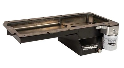 Moroso 20142 Oil Pan w/Billet Oil Filter Adapter 7qts. For GM LS
