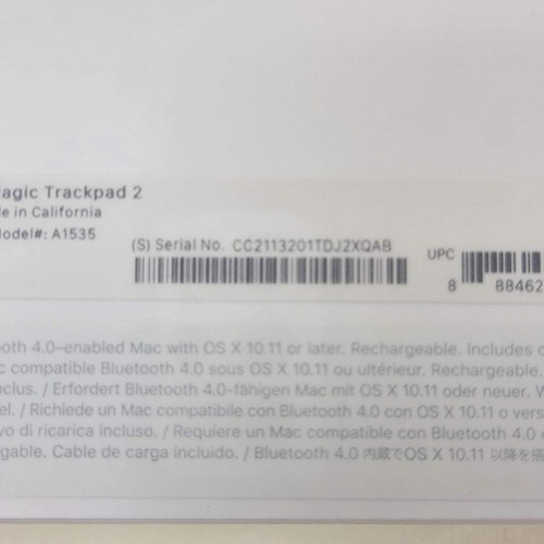 Nowy gładzik Apple Magic 2 biały - Zdjęcie 8 z 12