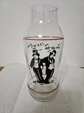 Sweet Ad-aline Adaline 1930's Dunbar Cocktail Shaker Glass Base 10" Tall HTF