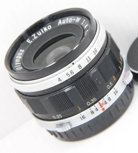 OLYMPUS E.ZUIKO AUTO-W 25mm F/4 Lens for Pen F FT FV VG No. 113236