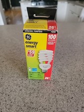 GE 74202 Spiral Fluorescent Bulb Soft White 26W 100W 1750 Lumens C35