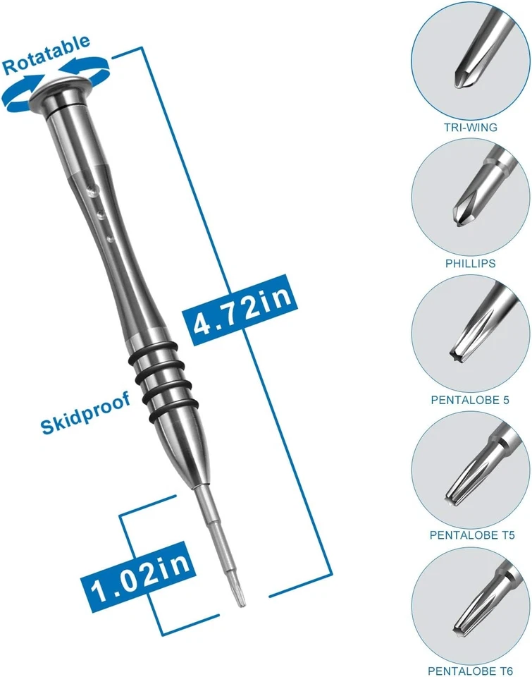 Screwdriver Set for Macbook, Tri-Wing Phillips Pentalobe Screwdrivers Repair Too - Image 2 of 4