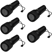 Mellert 5X LED Taschenlampe 9 LED 1M Wasserdicht IP 67 Feuerwehr Lampe TL269