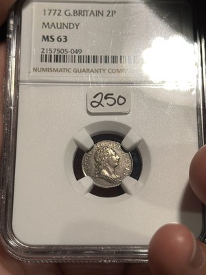 NGC MS63 Great Britain 1772 Maundy 2 Pence | eBay