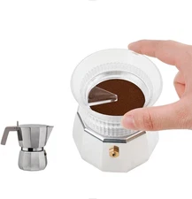 Moka Pot Dosing Funnel, 54Mm Stovetop Espresso Coffee Maker Distribution Tool It