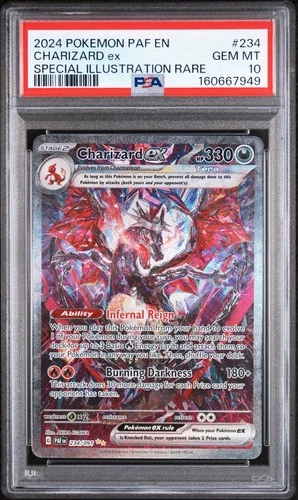 PSA 10 Charizard ex 234/091 SV: Paldean Fates SIR Full Art Holo EN
