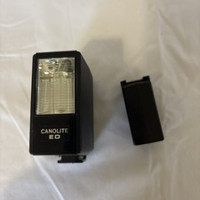Vintage Canonlite Ed Shoe Mount Flash For Canon Canonet Cameras Plus Extension