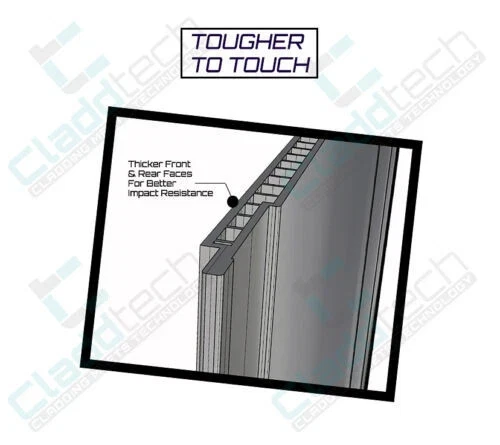 Bathroom Wall Panels PVC Cladding Shower Wet Wall, 5mm thickness, 4 Pack - Image 3 of 4