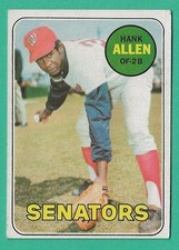 VINTAGE 1969 TOPPS BASEBALL CARD # 623 HANK ALLEN WASHINGTON SENATORS EXCELLENT