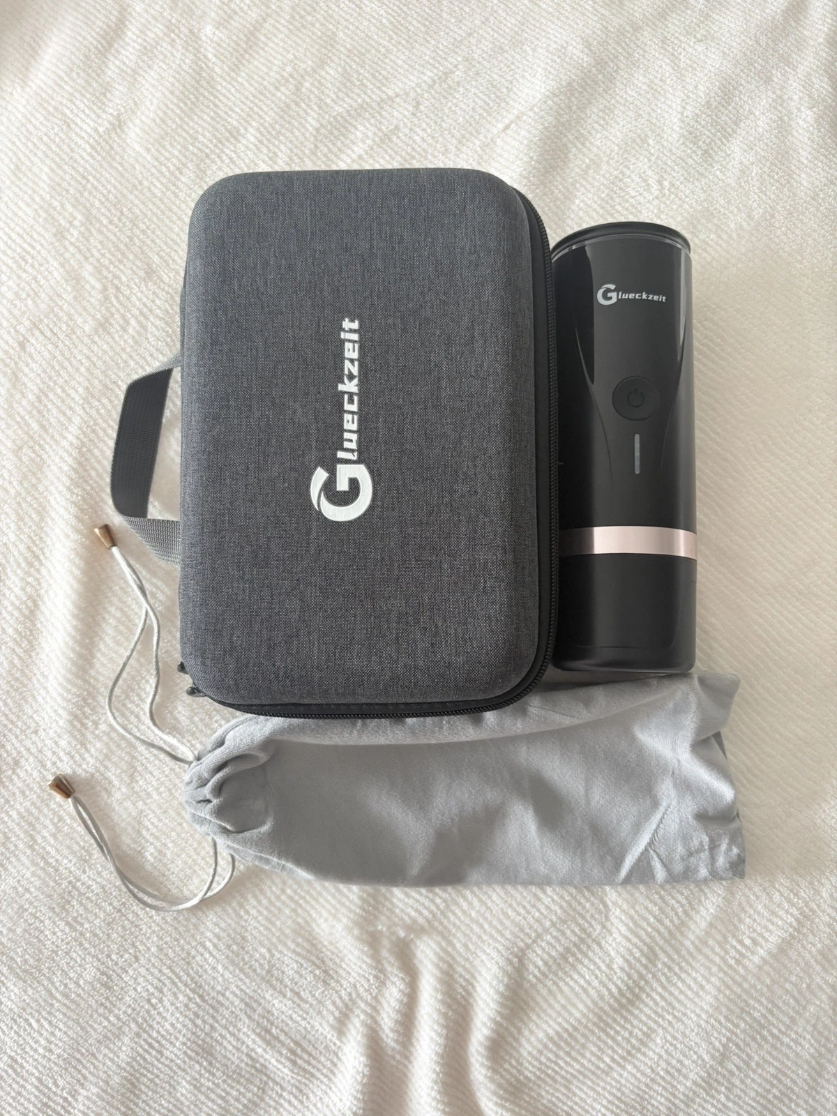 Glueckzeit Portable Electric Espresso Machine with 3-4 Min Self-Heating Recha...