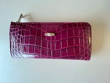 Longchamp Purple Crocodile Long Wallet