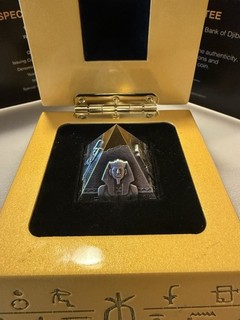 5oz Silver Pyramid of Khafre Coin – 2021 Djibouti 250 Francs – .999 – Box & COA
