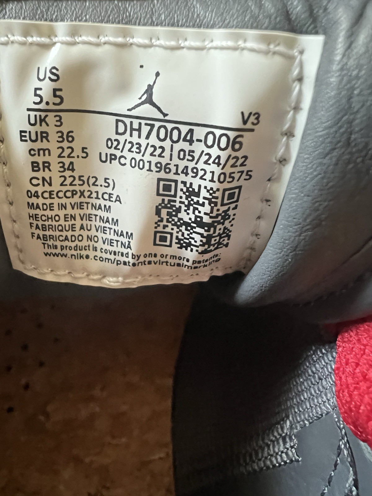 Nike Air Jordan 1 Elevate Low Platform Red & Grey DH7004-006 Women’s Size 5.5 thumbnail 7