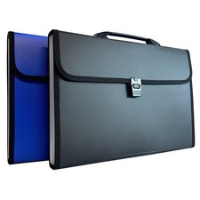 Expanding File 13 Pocket Folder Document A4 Wallet Case Paper Organiser 13 x 9.5