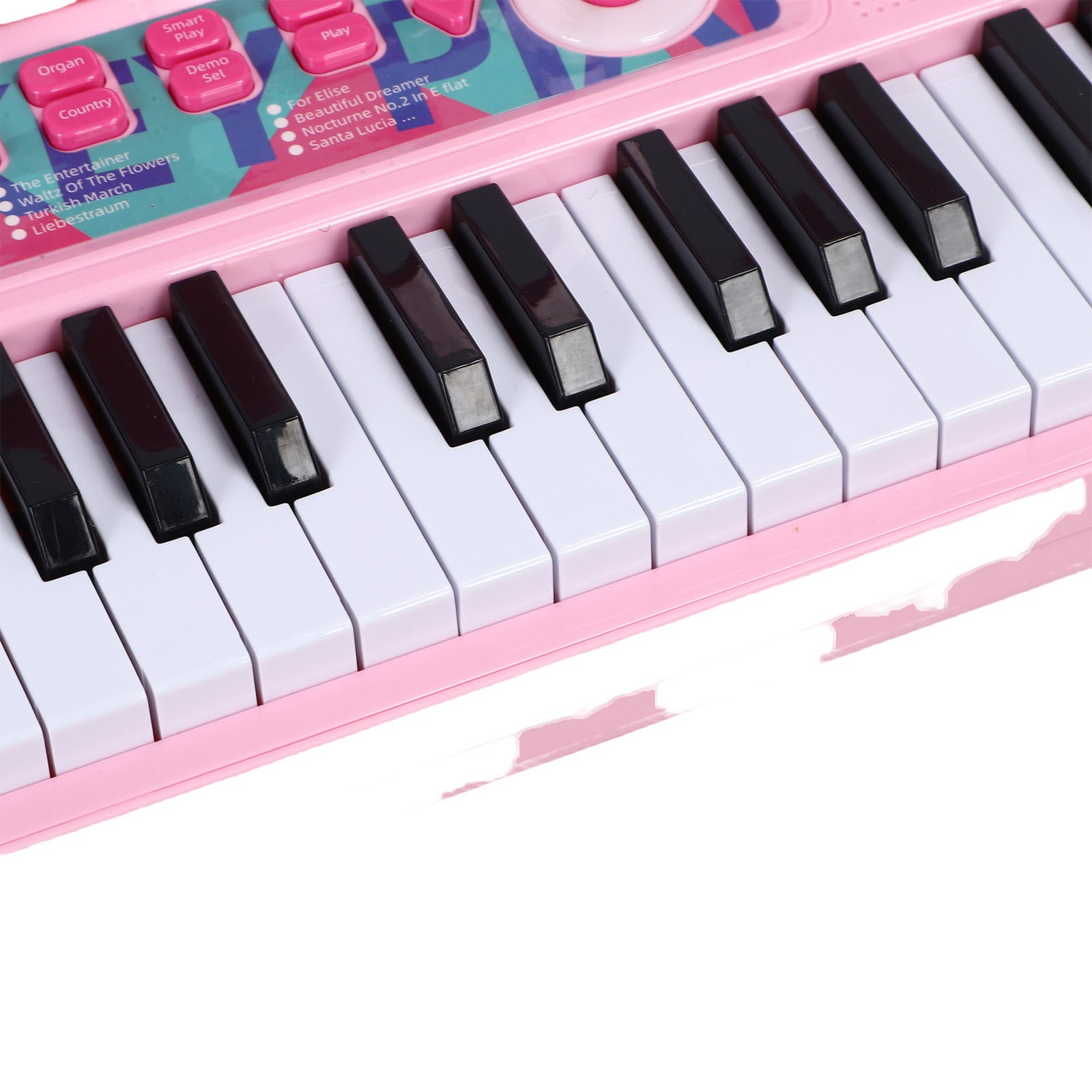 Pianoforte Elettronico Bambini 37 Tasti Bambino Pianoforte Tastiera Giocattolo Elettronico con Sgabello foto 5
