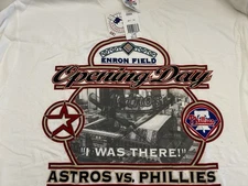 Vintage 2000 Opening Day Houston Astros Enron Field T Shirt  Size XL New w/tag 