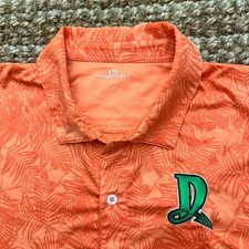 Dayton Dragons Luau Performance Shirt Orange Floral 2xl Mens Mlb