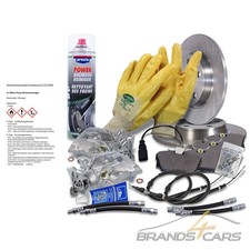 ATEC 2x BREMSSATTEL+BREMSSCHEIBEN+BREMSSEILE HINTEN FÜR VW TRANSPORTER BUS T4