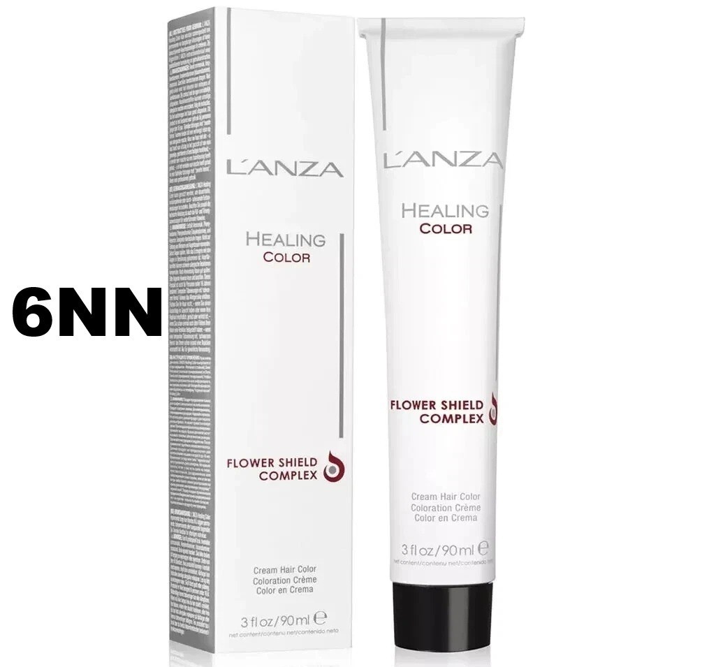 2 PACK  Lanza Healing FLOWER SHIELD COMPLEX  Cream Hair Color 3oz  -  6NN