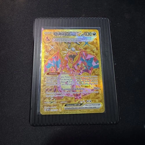 Pokémon TCG Charizard EX Hyper Rare Holo Card 228/197 Sv03: Obsidian Flames