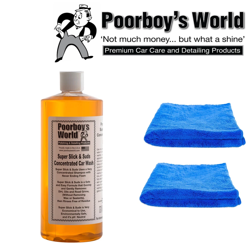 Poorboys Super Slick & Suds Shampoo 32oz 946ml