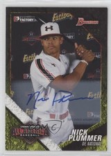 2015 Bowman Draft Under Armour Game Auto 144/225 Nick Plummer #UAN-20 Auto 2x6