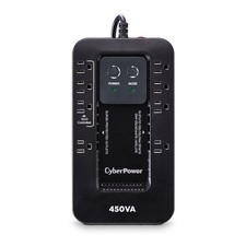 Ecologic UPS Battery Backup with 8 Outlets 450VA Compact