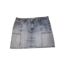 Gap Jeans Vintage Y2K 90s Denim Skirt Women  s Size 18 Faded Light Wash