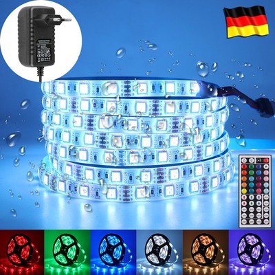 LED Strip 12V RGB 5050 SMD mit Fernbedienung Dimmbar Selbstklebend Gaming-Zimmer