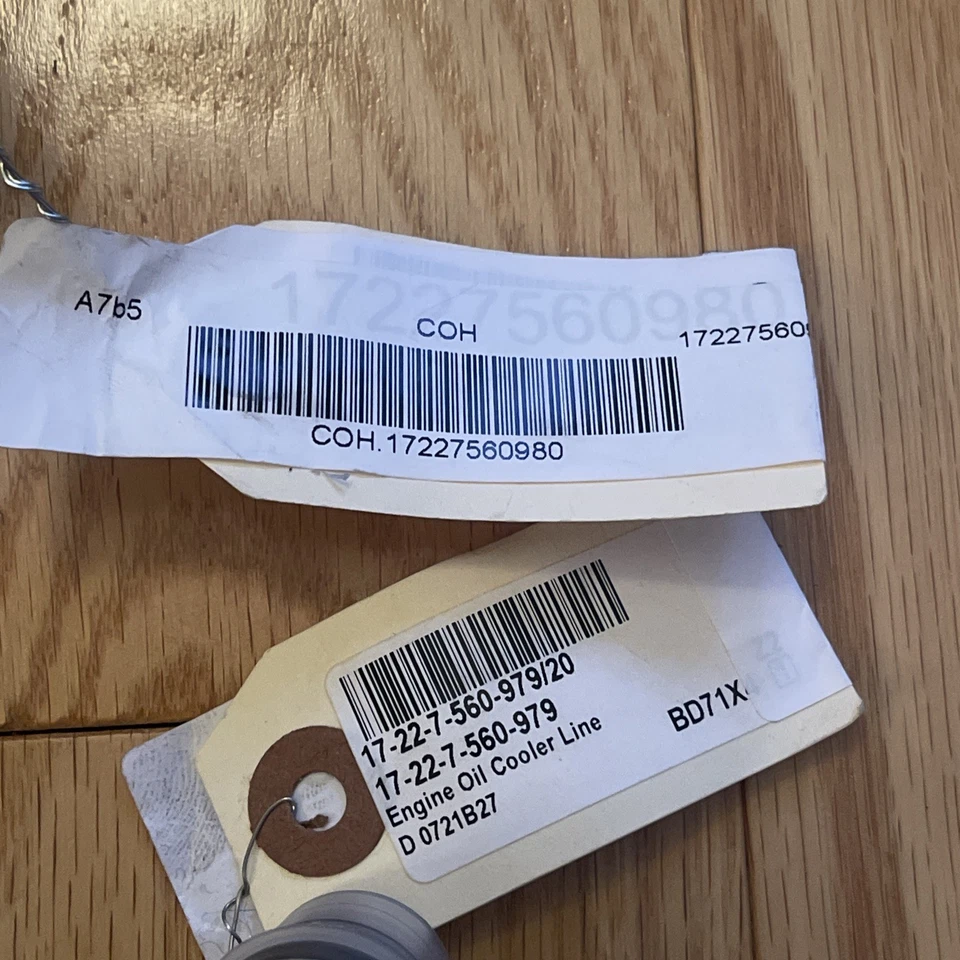 Cohline 原始设备制造商油冷却器线和回流软管宝马 535i 535i GT 535i xDrive 535xi 套装 — 第 3/4 张图片