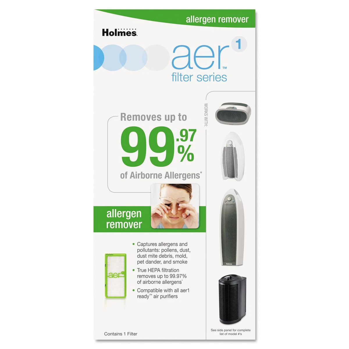 Holmes AER1 Allergen Remover True HEPA Filter HAPF300AH U4R