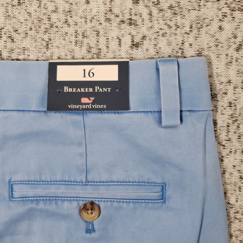 NWT Vineyard Vines Pants Boys Size 16 Blue Breaker Pant Ocean Breeze - Picture 8 of 21