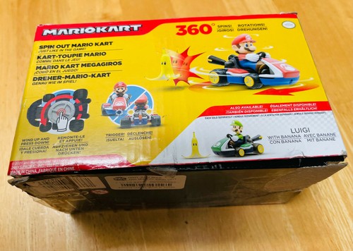 Super Mario 2.5" Spin Out Mario Kart Kids Toy Mini Car - Box Damage - Picture 7 of 11