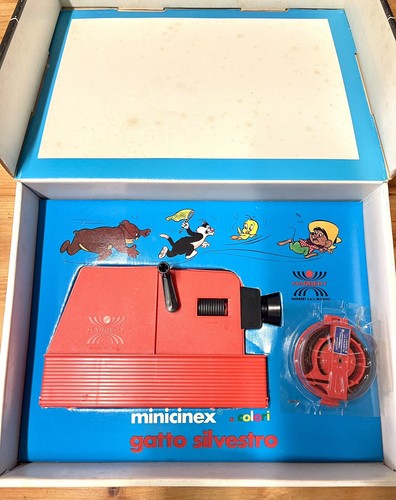 Minicinex Proiettore Harbert Gatto Silvestro Gioco Vintage Non Funzionante - Foto 2 di 3