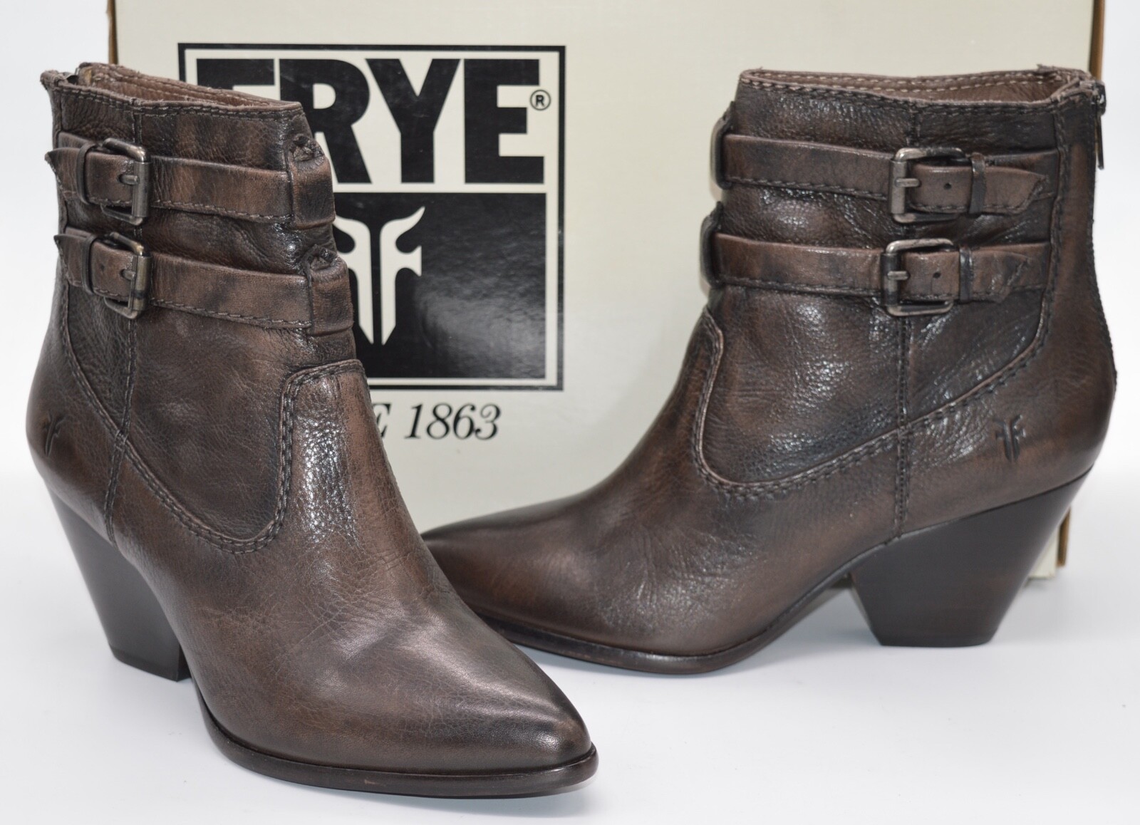frye grey booties