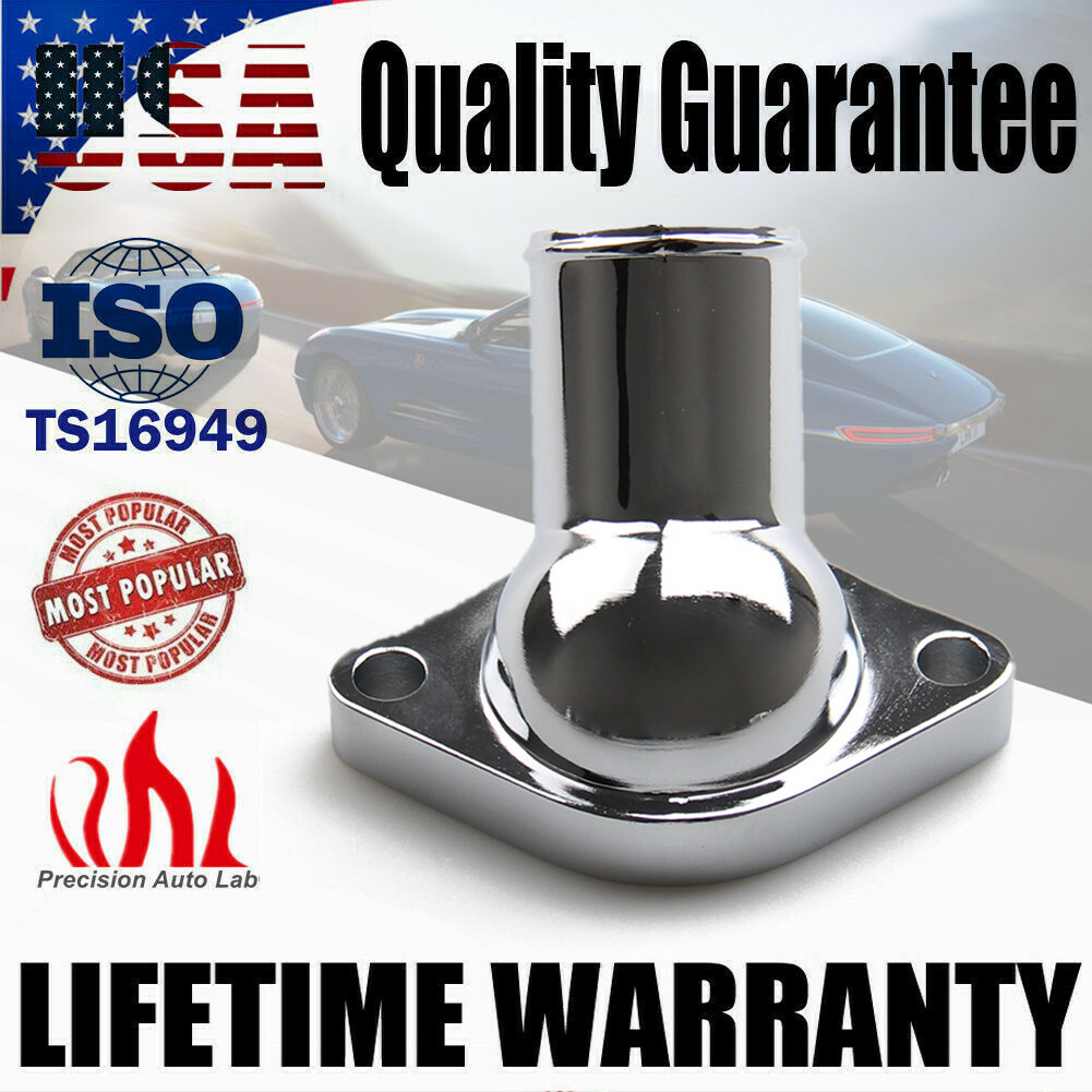 Chrome Water Neck Thermostat Housing O Ring For 5565 Chevy SBC 350 327