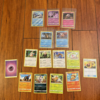 Pokemon Detective Pikachu Sun & Moon Mix 2017 2019 Holo Regular Cards Lot of 15