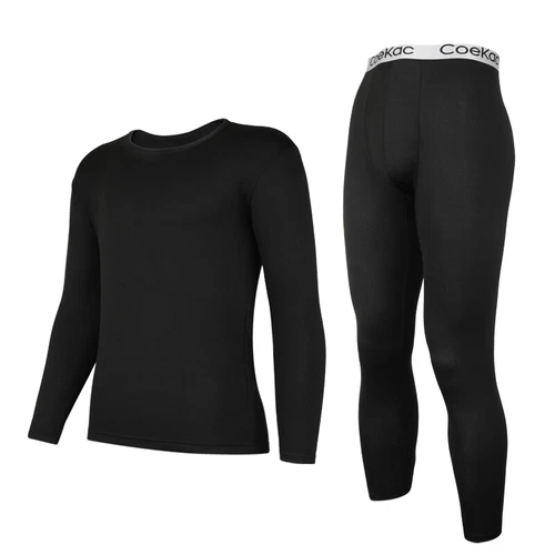 Herren Thermo Long Johns Warme Unterwäsche Top + Hose 2-teiliges Set Basisschicht - Bild 13 von 32