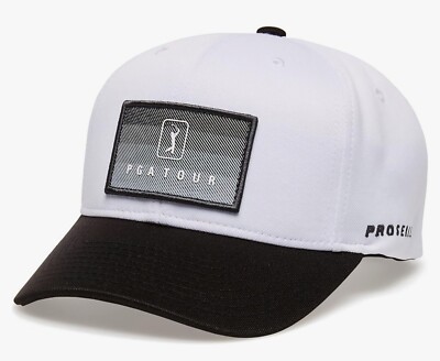 PGA Tour Men's Adjustable Fade Golf Hat, Brand New White