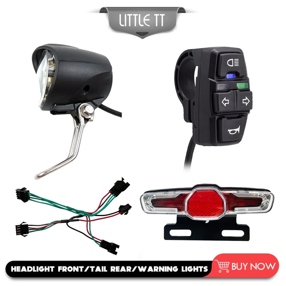 Ebike Headlight Kits Headlight Kits For E bike Retrofit 3 Pins 36