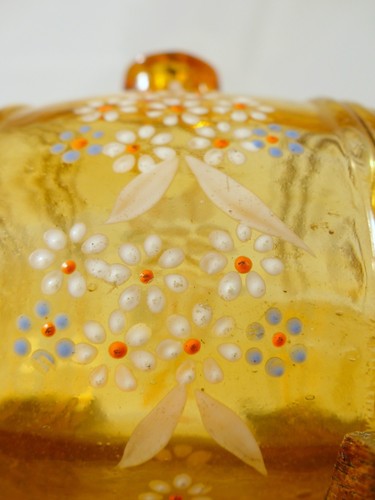 Superbe ancien petit Tonneau Emaillé LEGRAS? Antique Grench Enamel Barrel 1900 - Picture 8 of 9
