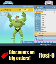 6IV Ultra Shiny Machamp Pokemon Brilliant Diamond and Shining Pearl