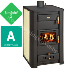 Kaminofen Wasserführender Warmwasserboiler Prity S3W21 16,4+4,8kw BImSchV2 EEK-A