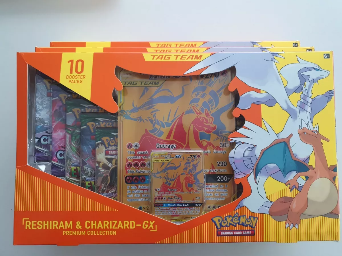 Pokemon Reshiram Charizard Gx Box 