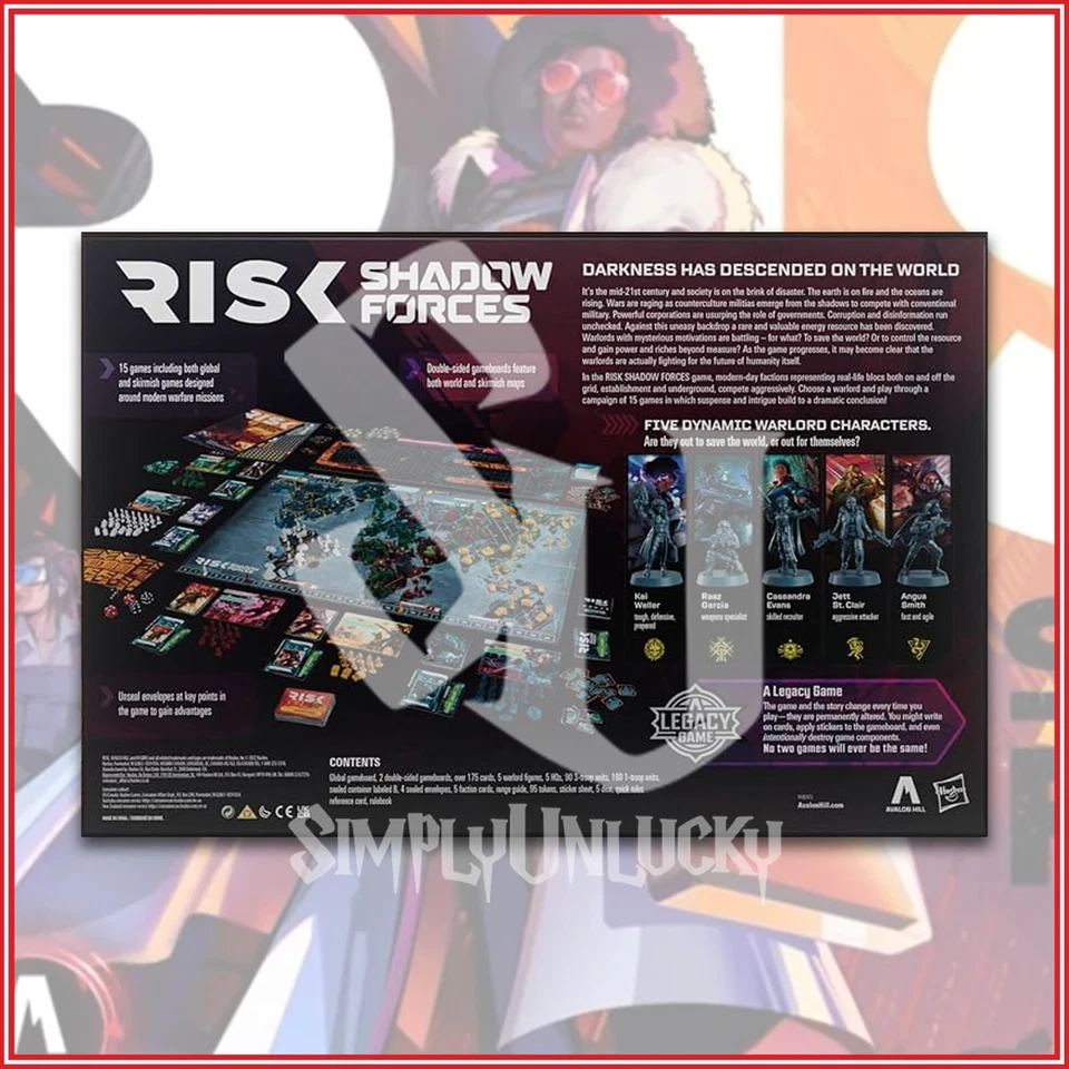 Hasbro Gaming: RISK Shadow Forces | Strategic Board Game Avalon Hill - Image 2 of 3
