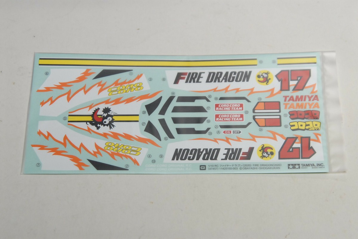 TAMIYA 1/10 fire dragon 2020 sticker | eBay
