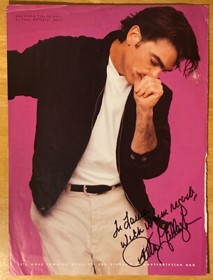 Hand SIGNED Peter Gallagher 8x10 (Mag Page) The O.C. - Law & Order: SVU etc