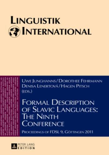 Thumbnail - Formal Description Of Slavic Languages: The Ninth Conference
